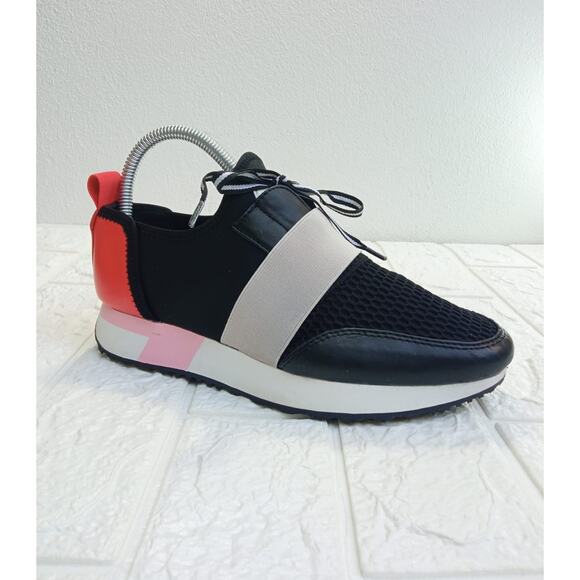 Steve Madden Women's Antics ANTI01AS1 Black Red Sneaker Shoes Size 7 M - Picture 1 of 8